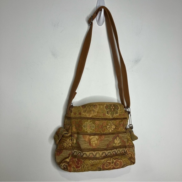 Vintage Fossil tapestry crossbody bag medium size 9.5” x 9.75” x 3” - Picture 8 of 14